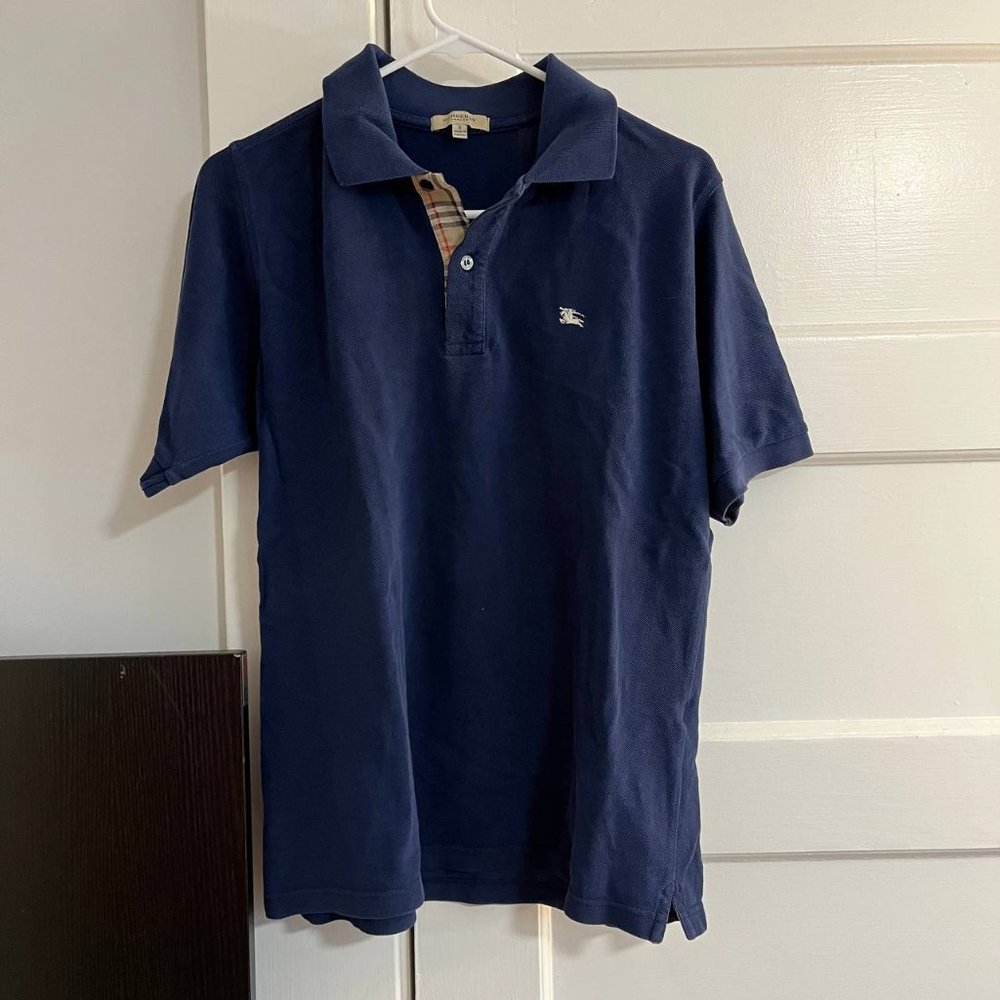Burberry Navy Polo Shirt